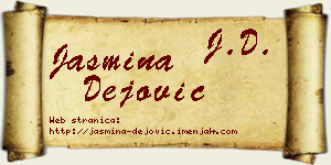 Jasmina Dejović vizit kartica